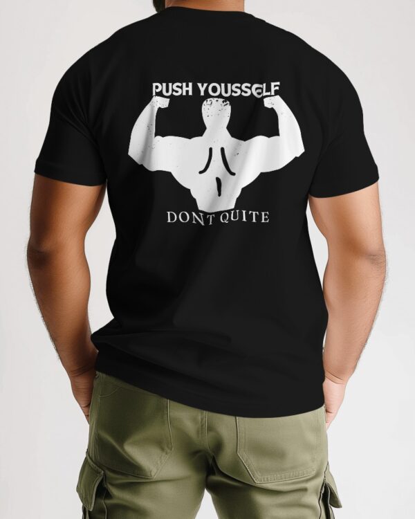 “Push Yourself” oversized unisex T-shirt.