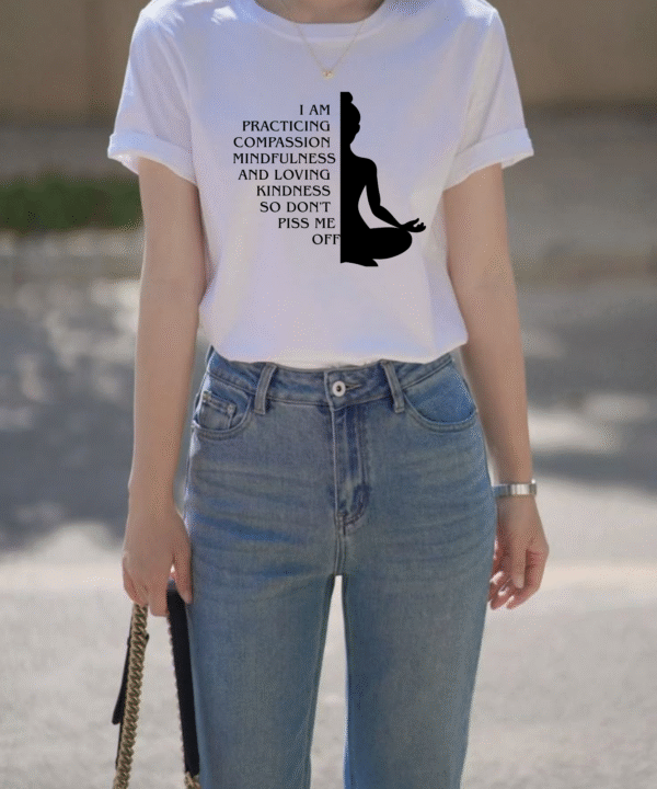 Yoga-Inspired Oversized T-Shirt – 240 GSM | Unisex Fit | - Image 4